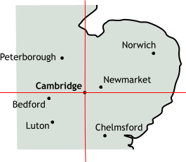 Map of Cambridge Region